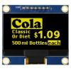 Displej OLED 1.54 in Žlutá Pasivní matice 128 x 64 pixelů COB Midas SPI
