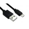 RS PRO Kabel USB do zásuvky IC Vnější, A: USB typu A, 1.8 m Vnější, Černá, B: Micro USB typ B
