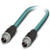 Phoenix Contact Cat6a Ethernetové kabely, řada: NBC, Modrá, Polyuretan, 48 V ac, 60V dc 2 m 8, typ pláště: Stíněné