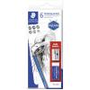 Staedtler Lumograph 61 100 C6 sada tužek Označení tvrdosti: 6B, 4B, 2B, HB, HB, 2H 1 sada Staedtler Lumograph 61 100 C6 sada tužek Označení tvrdosti: 6B, 4B, 2B, HB, HB, 2H 1 sada