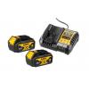 Baterie a nabíječka DCB1104M2-QW, 4 Ah 18V, pro použití s: DEWALT XR DeWALT