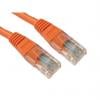 RS PRO Cat5e Ethernetové kabely, Oranžová, Polyvinylchlorid, A: RJ45, 300V 1 m Vnější, B: RJ45 Vnější, typ pláště: UTP