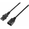 Sygonix SY-5243892 IEC prodlužovací kabel černá 3.00 m Sygonix SY-5243892 IEC prodlužovací kabel černá 3.00 m