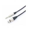 Van Damme Kabel XLR, A: Stereofonní konektor 6.35 mm, B: Konektor XLR, B: Vnitřní 5 m, Černá