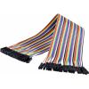 Renkforce JKFF403 Jumper kabely Arduino, Banana Pi, Raspberry Pi® [40x zásuvka drátového můstku - 40x zásuvka drátového můstku] 30.00 cm barevná