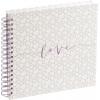 Hama 00003832 album se spirálovou vazbou (š x v) 28 cm x 24 cm bílá, růžová 40 Seiten