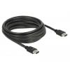 Delock HDMI kabel Zástrčka HDMI-A 5 m černá 85296 třížilový stíněný, pozlacené kontakty, 8K UHD HDMI kabel Delock HDMI kabel Zástrčka HDMI-A 5 m černá 85296 třížilový stíněný, pozlacené kontakty, 8K UHD HDMI kabel