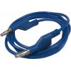 Propojovací kabel 1mm2/ 2m s banánky modrý Propojovací kabel 1mm2/ 2m s banánky modrý