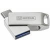 MyMEDIA My Dual USB 3.2 Gen 1 /USB C Drive 32GB USB flash disk 32 GB stříbrná 69269 USB 3.2 (Gen 1x1) , USB-C®