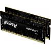 Kingston FURY Impact Sada RAM pamětí pro notebooky DDR3 8 GB 2 x 4 GB Bez ECC 1600 MHz 204pinový SO-DIMM CL9 KF318LS11IBK2/8
