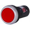 RS PRO Tlačítkový spínač IP65 SPDT Montáž do panelu 22 mm Červená