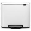 brabantia Bo 121005 Pedálový odpadkový koš, 33 l, ocel, (d x š x v) 363 x 540 x 440 mm, bílá, otevírání pedálem, 1 ks