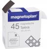 magnetoplan magnetický pásek (d x š x v) 20 x 30 x 0.75 mm obdélníkový černá 45 ks 15503