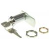 Zámková vložka S klíčem, Klíč, hloubka od panelu k jazýčku: 32.7 mm, Chromová 20.1 x 17.6 mm Euro-Locks a Lowe &