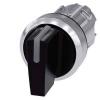 Siemens 3SU10522BL100AA0 3SU1052-2BL10-0AA0 kloubový spínač otočný přepínač černá 2 x 45 ° 1 ks