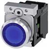 Siemens Tlačítkový spínač, řada: SIRIUS ACT 3SU11 IP66, IP67, IP69K SPST Deska Osvětlené 22 mm Modrá 24V Siemens Tlačítkový spínač, řada: SIRIUS ACT 3SU11 IP66, IP67, IP69K SPST Deska Osvětlené 22 mm Modrá 24V