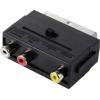 SpeaKa Professional SP-13442696 cinch / SCART adaptér [3x cinch zásuvka - 1x SCART zástrčka] černá s vypínačem