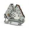 Phoenix Contact Distribuční blok, řada: PTRVB 0.14 to 2.5 mm² Šedá, Černá, počet cest: 13 17.5A, 26/14 AWG, 250 V