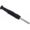 Hirschmann Test & Measurement Banánek, 2 mm, 60V dc, 6A, Černá, Vnější Pájecí, materiál kontaktu: Mosaz, délka: 37 mm, Hirschmann Test & Measurement Banánek, 2 mm, 60V dc, 6A, Černá, Vnější Pájecí, materiál kontaktu: Mosaz, délka: 37 mm,