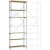 Manuflex RM4230 základní modul regálu oddělení , (š x v x h) 1030 x 3000 x 700 mm, dřevěná podlaha