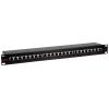 Roline 24 portů síťový patch panel 483 mm (19) CAT 5e 1 U černá