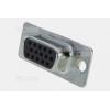 D-SUB HD zásuvka DS1035-15FBNSISS, páj. žlábky, 180°, Au