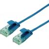 roline recycled material 21.45.3446 RJ45 síťové kabely, propojovací kabely CAT 6A U/UTP 3.00 m modrá nestíněný, extrémně tenký , PVC plášť 1 ks roline recycled material 21.45.3446 RJ45 síťové kabely, propojovací kabely CAT 6A U/UTP 3.00 m modrá nestíněný, extrémně tenký , PVC plášť 1 ks