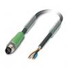 Kabel ovladače snímače, A: M8, B: Volný konec kabelu, 48 V ac, 60V dc, IP65, IP67 Phoenix Contact 3 m Kabel ovladače snímače, A: M8, B: Volný konec kabelu, 48 V ac, 60V dc, IP65, IP67 Phoenix Contact 3 m