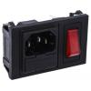 Bulgin Konektor IEC C14, orientace těla: Horizontální, Zacvakávací montáž velikost pojistky 5 x 20 mm Vnitřní, 250V 10A Bulgin Konektor IEC C14, orientace těla: Horizontální, Zacvakávací montáž velikost pojistky 5 x 20 mm Vnitřní, 250V 10A