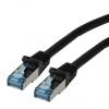 Roline Cat6a Ethernetové kabely, Černá, Nízko dýmivý bezhalogenový 5 m 8, typ pláště: Stíněné Stíněný