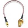 Koaxiální kabel, řada: MMCX, RP-SMA RG178, Černá Polytetrafluorethylén, vnější průměr: 1.8 mm OD 152.4 mm 50 Ω Wurth Koaxiální kabel, řada: MMCX, RP-SMA RG178, Černá Polytetrafluorethylén, vnější průměr: 1.8 mm OD 152.4 mm 50 Ω Wurth