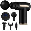Masážní pistole h_v242b, 6 stupňů intenzity, 4 tipy, USB-C