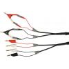 Schützinger měřicí kabel zástrčka 4 mm Kelvinova svorka 70.00 cm černá, červená, bílá 1 ks