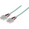 Intellinet 750844 optické vlákno optické vlákno kabel 5.00 m tyrkysová [1x zástrčka SC - 1x zástrčka SC] 50/125 µ Multimode OM3