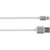 Skross Apple iPad/iPhone/iPod kabel [1x USB - 1x dokovací zástrčka Apple Lightning] 1.00 m stříbrná