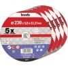 kwb 712041 sada řezných kotoučů 115 mm 10 ks nerezová ocel