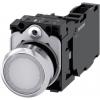 Siemens Tlačítkový spínač, řada: SIRIUS ACT 3SU11 IP66, IP67, IP69K SPST Deska Osvětlené 22 mm Bílá 24V Siemens Tlačítkový spínač, řada: SIRIUS ACT 3SU11 IP66, IP67, IP69K SPST Deska Osvětlené 22 mm Bílá 24V