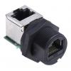 Spojka Ethernetu, řada: GTC Sealed, počet portů: 2portový Stíněné RJ45 samice Cat5e, Spojka 90° RS PRO Spojka Ethernetu, řada: GTC Sealed, počet portů: 2portový Stíněné RJ45 samice Cat5e, Spojka 90° RS PRO