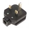 Masterplug Síťová zástrčka barva Černá, formát pólů: 2+E Velká Británie 13A Typ G – britská BS1363, Kabel, 250V,