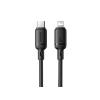 Kabel BASEUS USB-C/Lightning 1m Black 20W