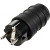 Sygonix SY-6618468 zástrčka TPE 250 V/AC černá IP44 Sygonix SY-6618468 zástrčka TPE 250 V/AC černá IP44