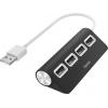 Hama 00200119 USB Hub 4 porty USB-A USB 2.0 480 MBit/s černá