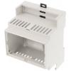 Hammond Electronics 1597DIN4M53V pouzdro na DIN lištu otevřená 90 x 58 x 71 PPO světle šedá 1 ks Hammond Electronics 1597DIN4M53V pouzdro na DIN lištu otevřená 90 x 58 x 71 PPO světle šedá 1 ks