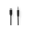 Kabel USB-C - Jack 3,5mm NEDIS CCGB65950BK10