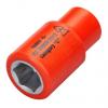 Zásuvka 1/4 in pohon 9 mm 6 bodů Čtvercový Splňuje normu VDE/1000V, celková délka: 41mm ITL Insulated Tools Ltd