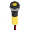 Indikátor pro montáž do panelu, řada: RS PRO Jasně žlutá, typ žárovky: LED Vodič RS PRO 24V dc 8 mm, IP67 Indikátor pro montáž do panelu, řada: RS PRO Jasně žlutá, typ žárovky: LED Vodič RS PRO 24V dc 8 mm, IP67