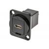 RS PRO Konektor USB, řada: CP30211MB, počet portů: 2portový, orientace těla: Rovný USB typu C, Panel