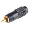 RS PRO Zástrčka RCA, orientace těla: Rovný, Černá, Kabel, pokovení: Zlatá, materiál kontaktu: Mosaz, materiál pouzdra: RS PRO Zástrčka RCA, orientace těla: Rovný, Černá, Kabel, pokovení: Zlatá, materiál kontaktu: Mosaz, materiál pouzdra:
