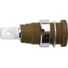 Schützinger DI SEB 6452 Ni / BR bezpečnostní vestavná zásuvka 4 mm hnědá 1 ks Schützinger DI SEB 6452 Ni / BR bezpečnostní vestavná zásuvka 4 mm hnědá 1 ks