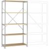 Manuflex RP1014.9006 základní modul regálu oddělení , (š x v x h) 1030 x 2000 x 700 mm, dřevěná podlaha